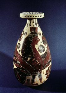 スフィンクスを備えた原コリント様式の花瓶（セラミック）